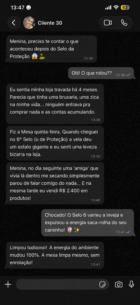 Depoimento WhatsApp 2 - Destravamento de caminhos e vendas