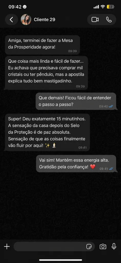 Depoimento WhatsApp 3 - Prosperidade e novos clientes